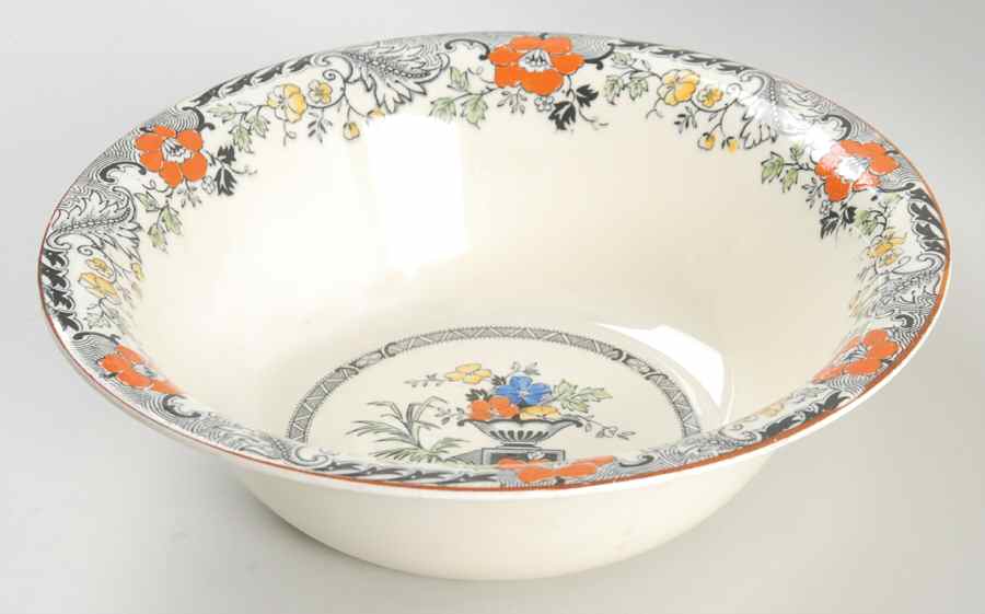 Danbury Multicolor 9" Round Vegetable Bowl by Wood & Sons-1