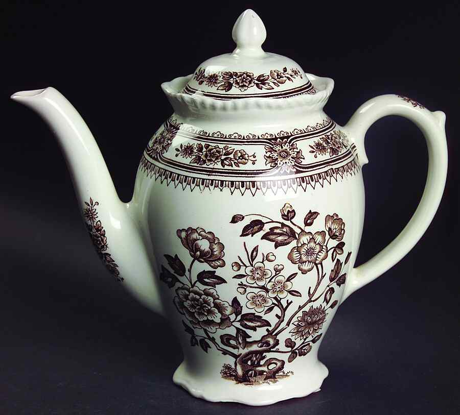 Dorset Brown (Smooth) Coffee Pot & Lid by Wood & Sons-1