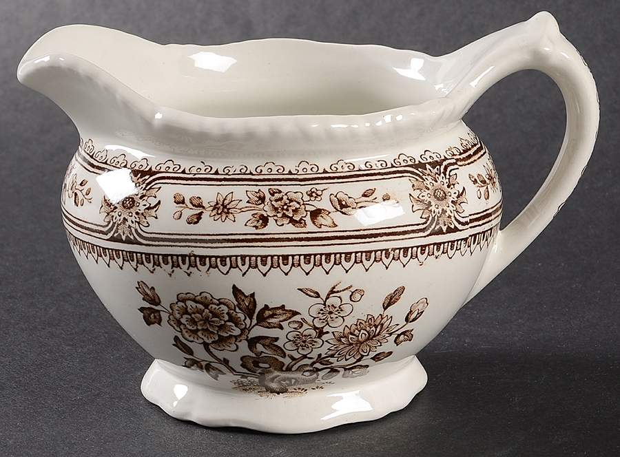 Dorset Brown (Smooth) Creamer by Wood & Sons-1