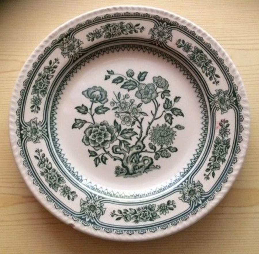 Dorset Green (Smooth) Dinner Plate by Wood & Sons-1