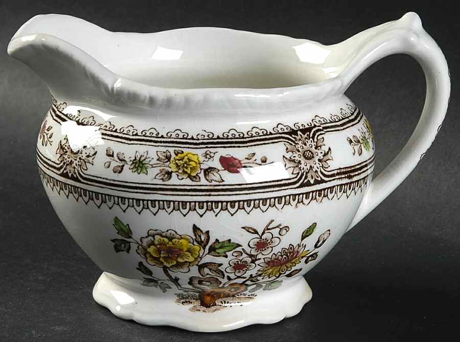 Dorset Brown Multicolor (Smooth) Creamer by Wood & Sons-1