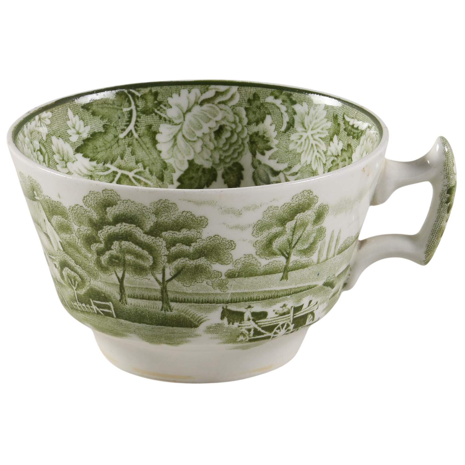 English Scenery Green (Smooth) Flat Cup by Wood & Sons-1