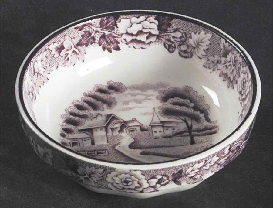 English Scenery Purple Salt Dip by Wood & Sons-1