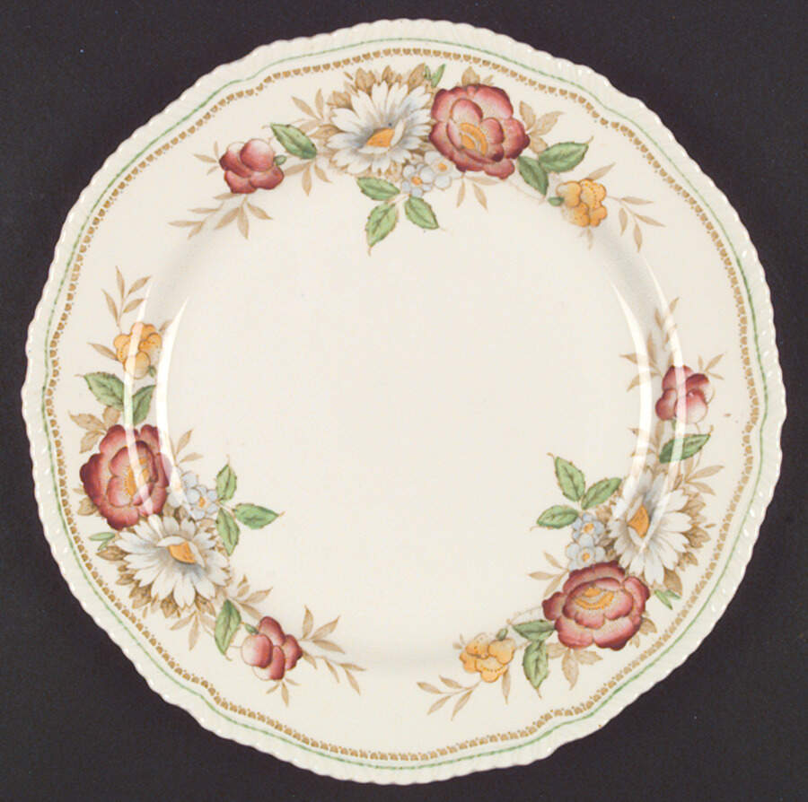 Field Rose Dinner Plate by Wood & Sons-1