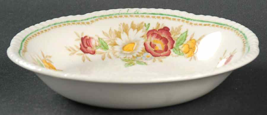 Field Rose Fruit/Dessert (Sauce) Bowl by Wood & Sons-1