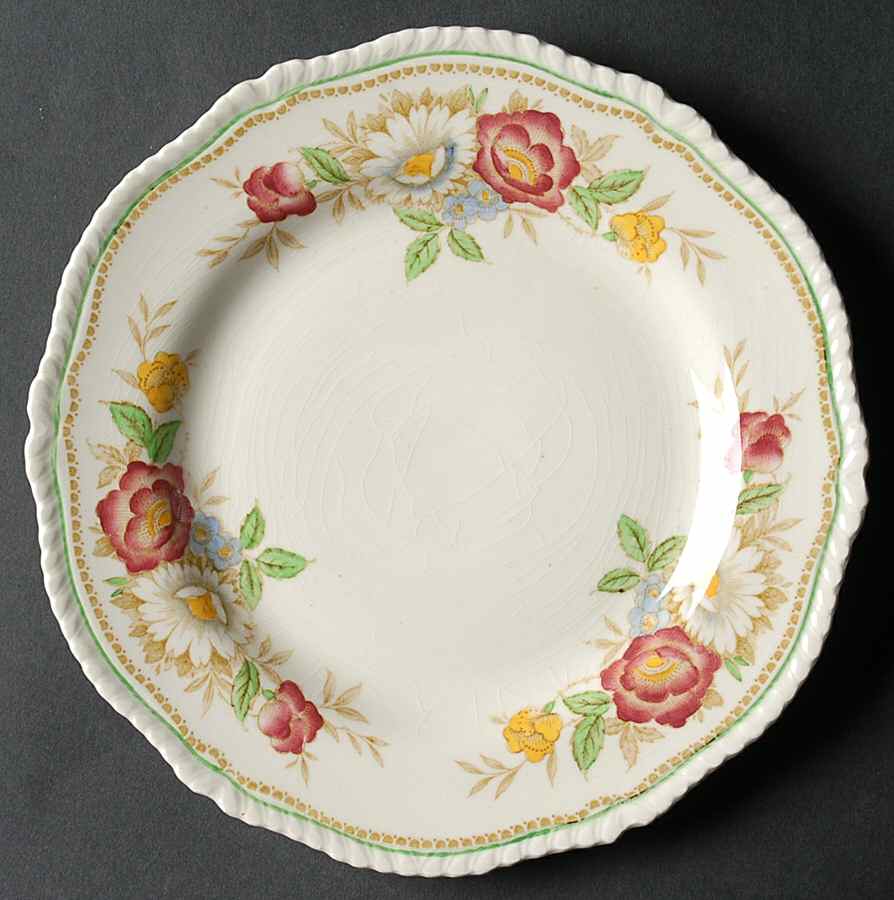 Field Rose Salad Plate by Wood & Sons-1