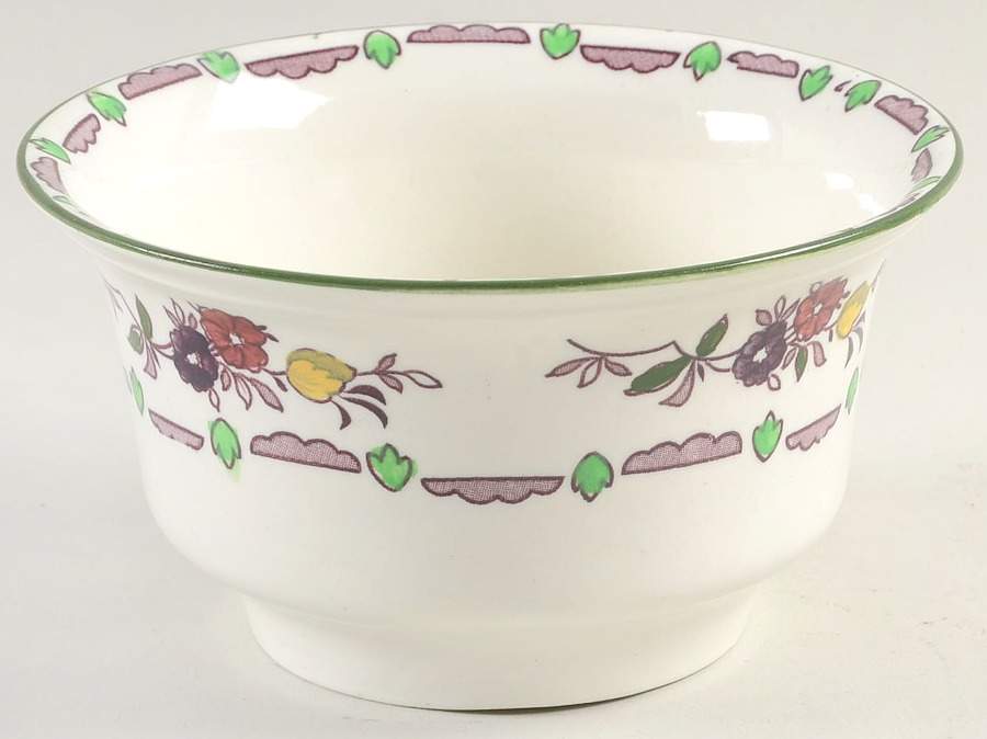 Flora Cranberry Bowl by Wood & Sons-1