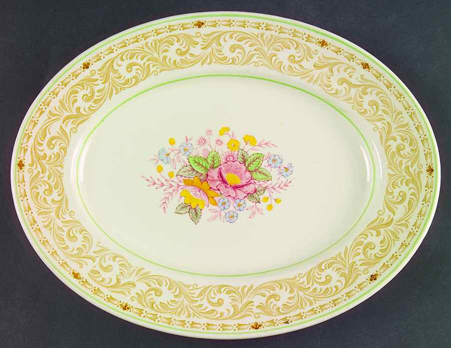 Florence 12" Oval Serving Platter by Wood & Sons-1