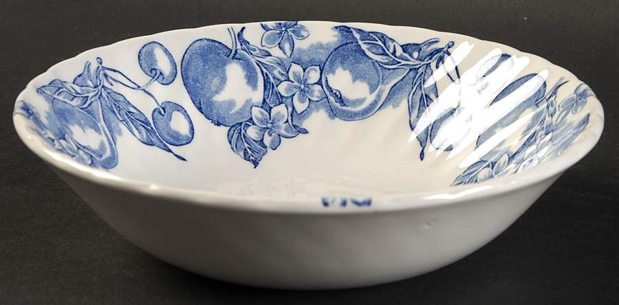 Fruit Blue Coupe Cereal Bowl by Wood & Sons-1