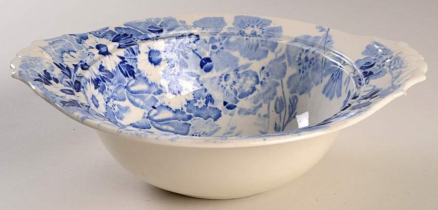 Gay Day Blue (Scalloped) Round Vegetable No Lid by Wood & Sons-1