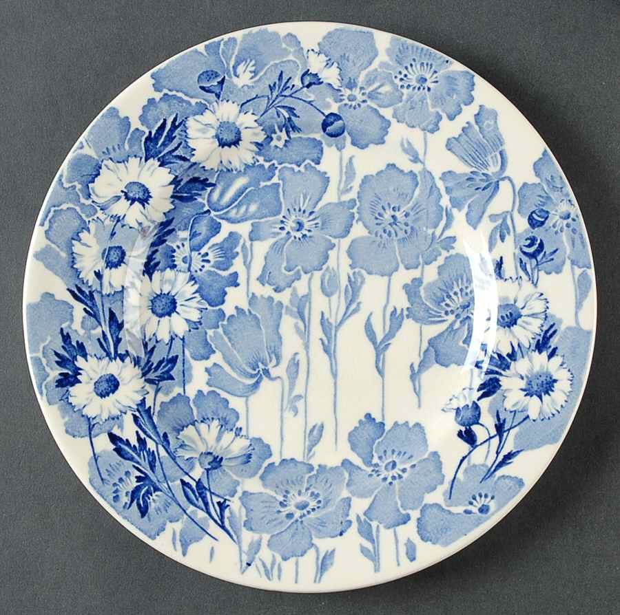 Gay Day Blue (Smooth) Salad Plate by Wood & Sons-1