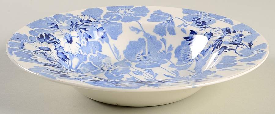 Gay Day Blue (Smooth) Rim Soup Bowl by Wood & Sons-1