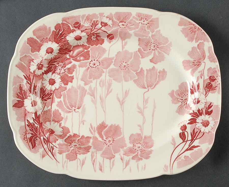Gay Day Pink 12" Oval Serving Platter by Wood & Sons-1