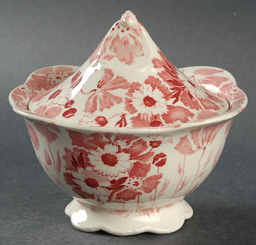 Gay Day Pink Sugar Bowl & Lid by Wood & Sons-1