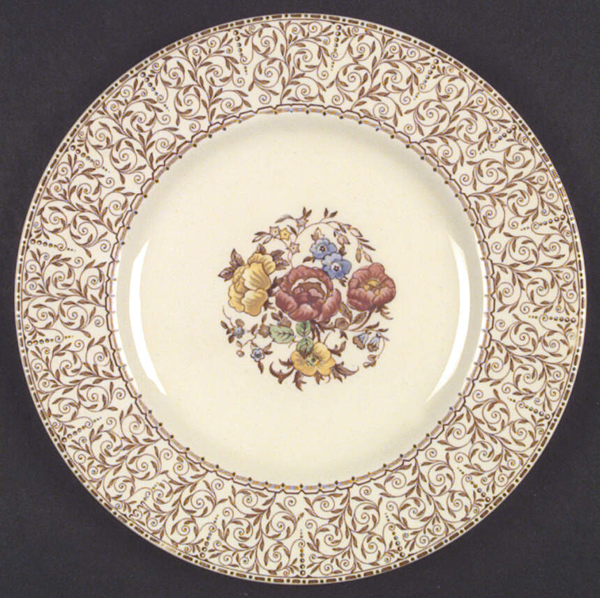 Georgia Brown Dinner Plate by Wood & Sons-1