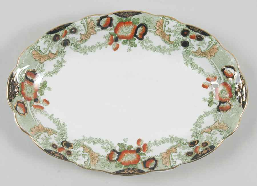 Glenwood Green, Multicolor 10" Oval Serving Platter by Wood & Sons-1