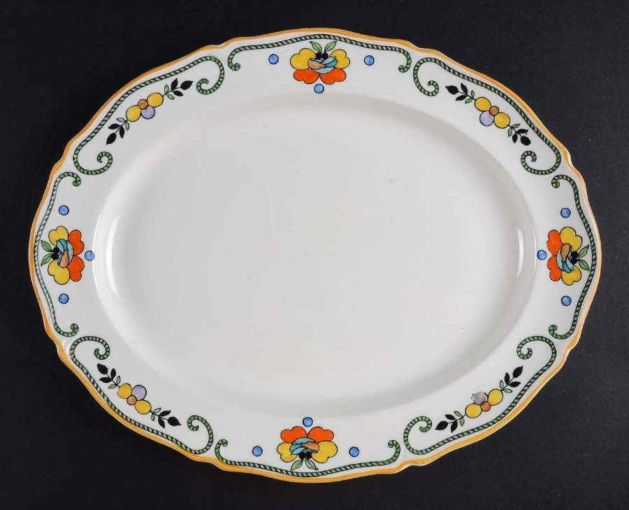 Horton 12" Oval Serving Platter by Wood & Sons-1