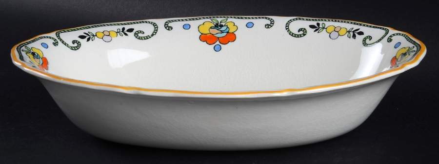 Horton 9" Oval Vegetable Bowl by Wood & Sons-1