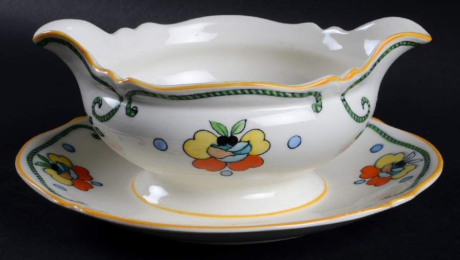 Horton Gravy Boat with Attached Underplate by Wood & Sons-1