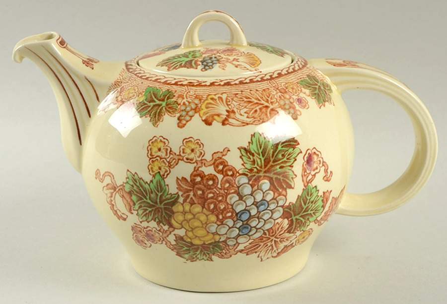 Hyde (Smooth Edge) Teapot & Lid by Wood & Sons-1