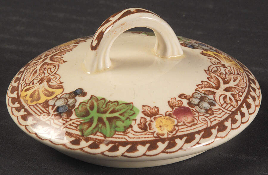 Hyde (Smooth Edge) Lid for Sugar Bowl by Wood & Sons-1