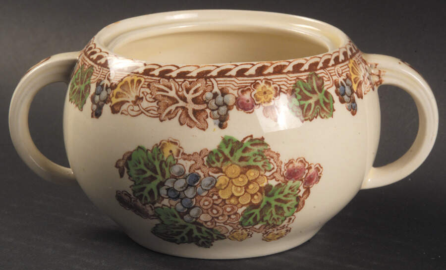 Hyde (Smooth Edge) Sugar Bowl No Lid by Wood & Sons-1