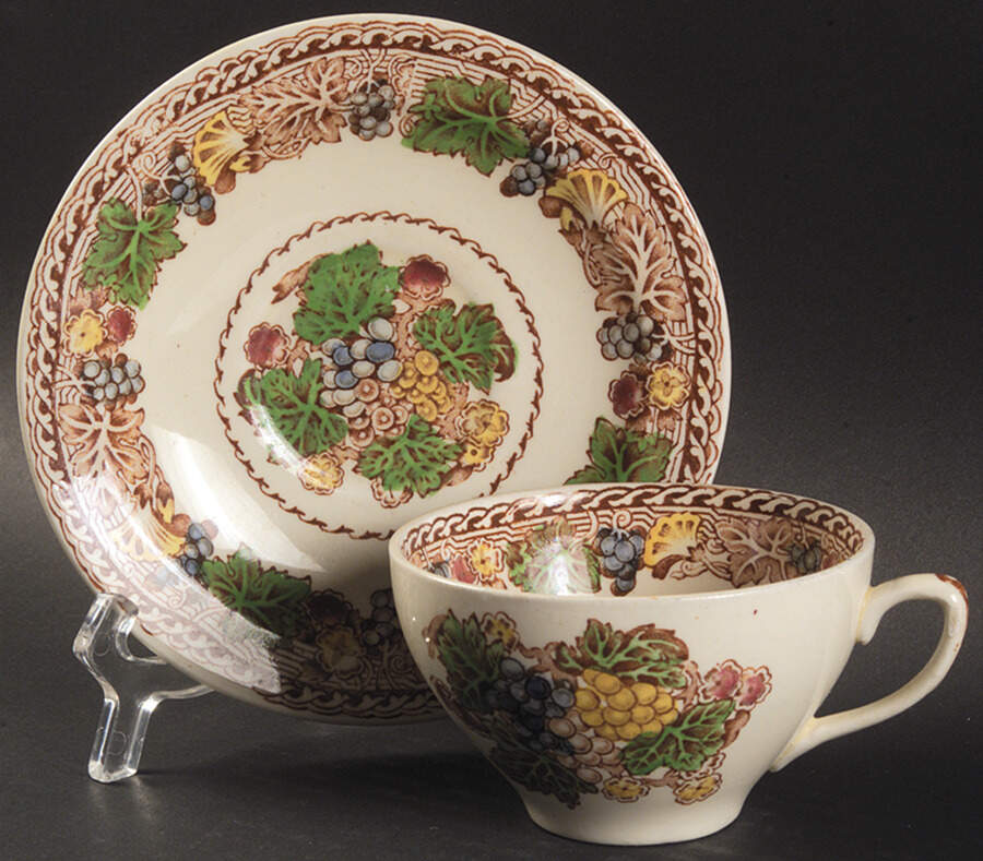 Hyde (Smooth Edge) Flat Cup & Saucer Set by Wood & Sons-1