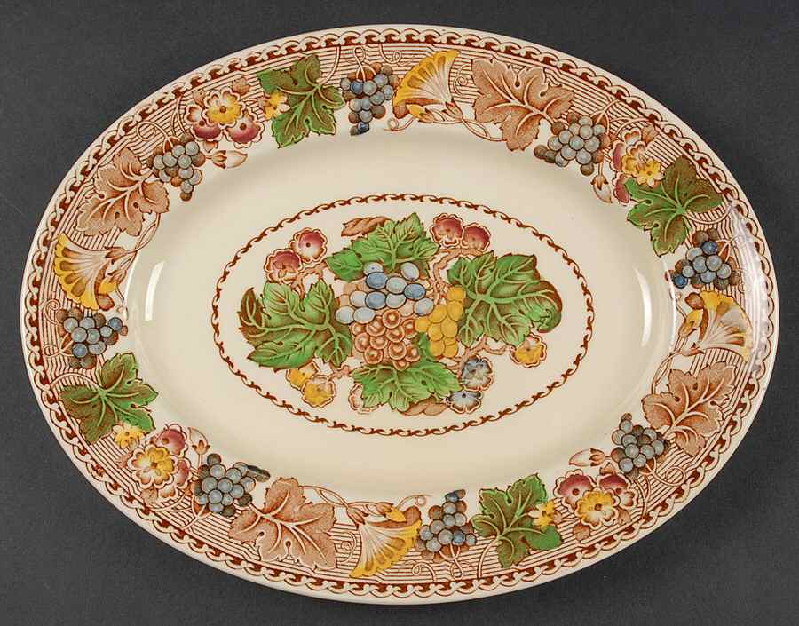 Hyde (Smooth Edge) 11" Oval Serving Platter by Wood & Sons-1