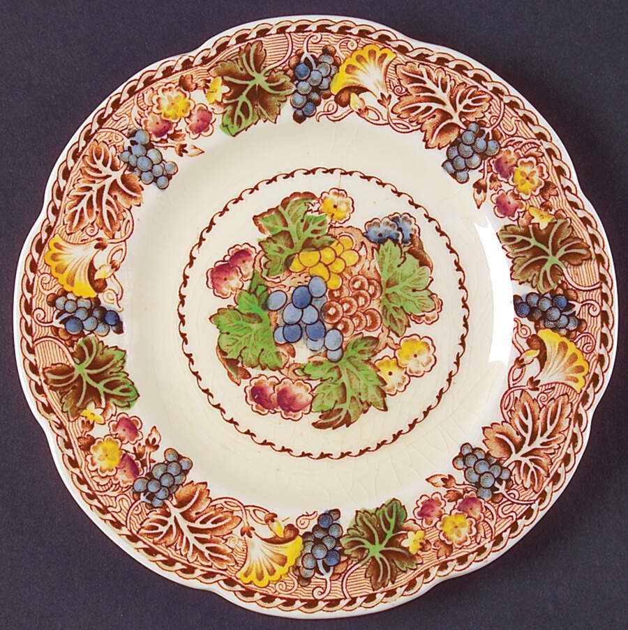 Hyde (Scalloped Edge) Luncheon Plate by Wood & Sons-1