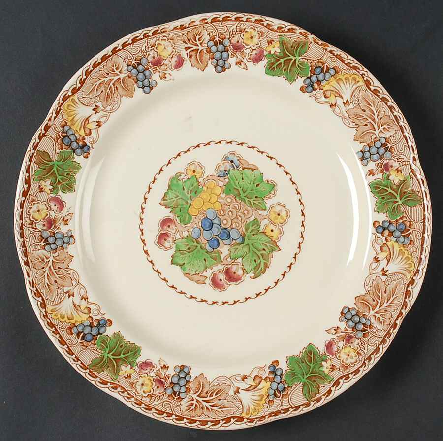 Hyde (Scalloped Edge) 12" Chop Plate (Round Platter) by Wood & Sons-1