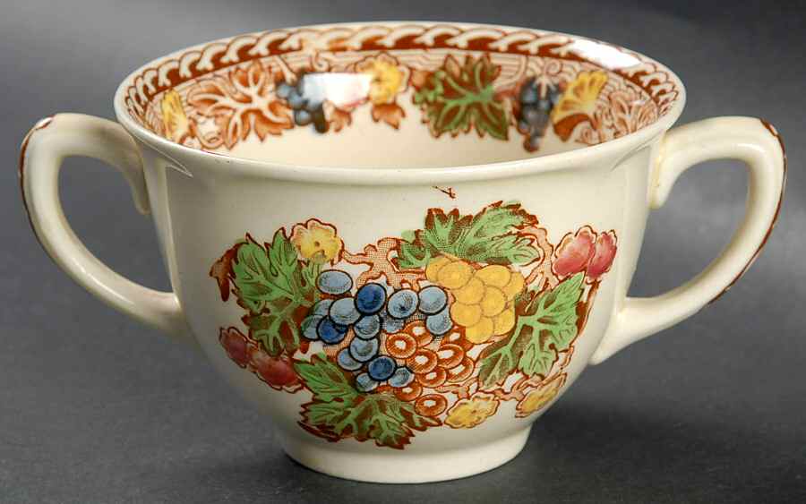 Hyde (Scalloped Edge) Flat Bouillon Cup by Wood & Sons-1