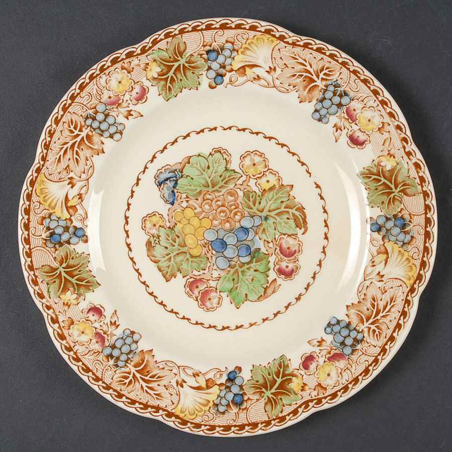 Hyde (Scalloped Edge) Salad Plate by Wood & Sons-1