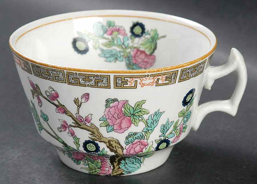 Indian Tree (Yellow Trim) Flat Cup by Wood & Sons-1