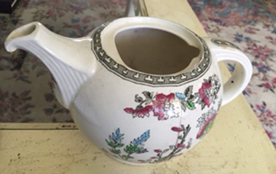 Indian Tree (No Trim) Teapot No Lid by Wood & Sons-1