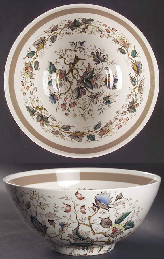 Jamestown (Rim) 10" Large Salad Serving Bowl by Wood & Sons-1