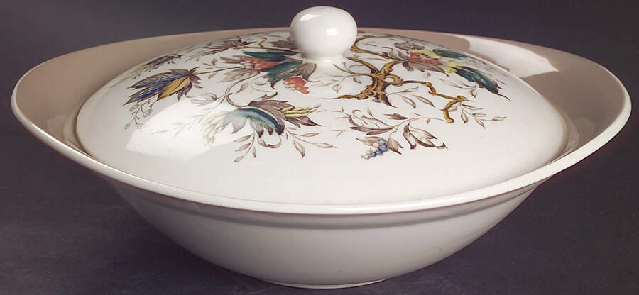 Jamestown (Rim) Round Covered Vegetable by Wood & Sons-1