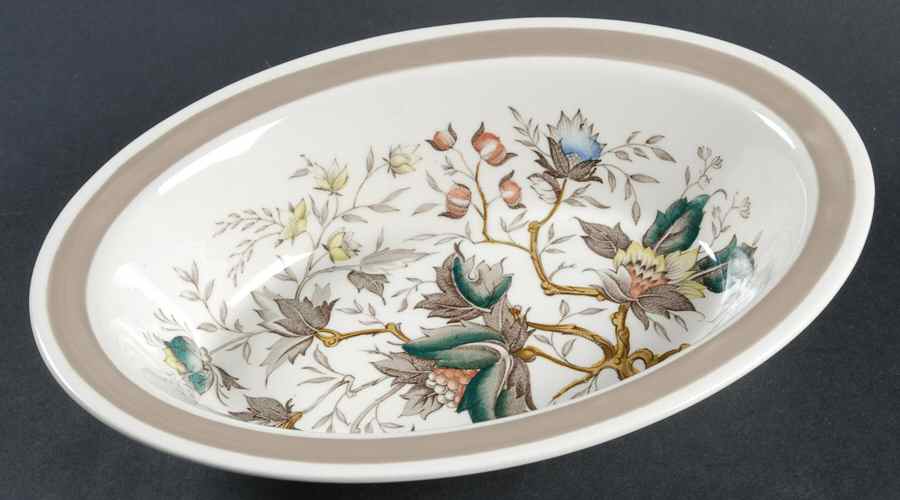 Jamestown (Rim) 9" Oval Vegetable Bowl by Wood & Sons-1