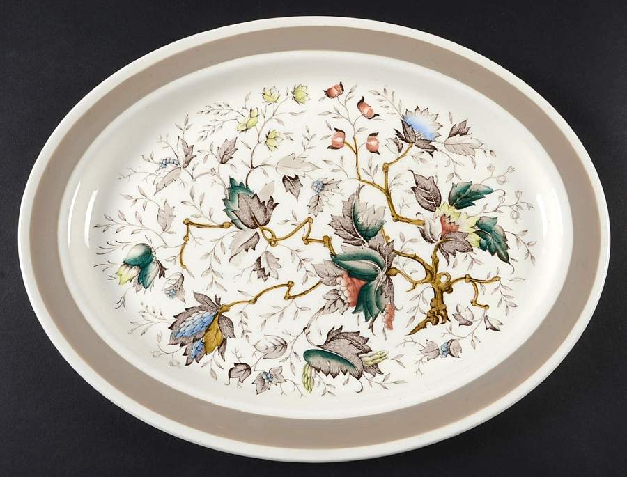 Jamestown (Rim) 14" Oval Serving Platter by Wood & Sons-1