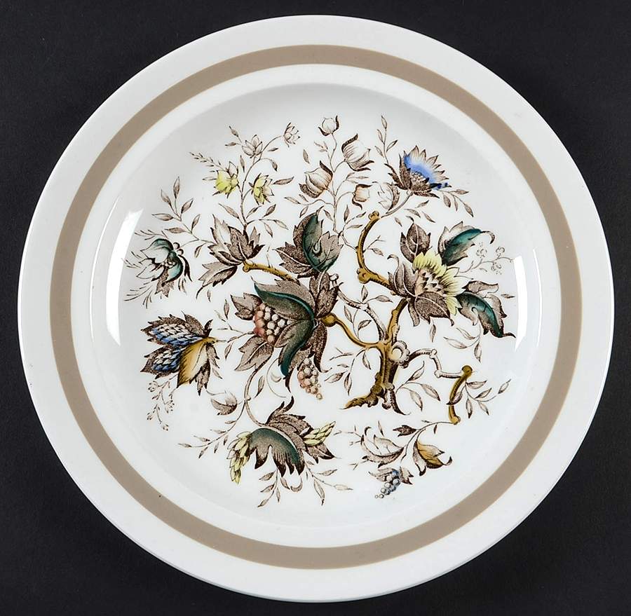 Jamestown (Rim) Luncheon Plate by Wood & Sons-1