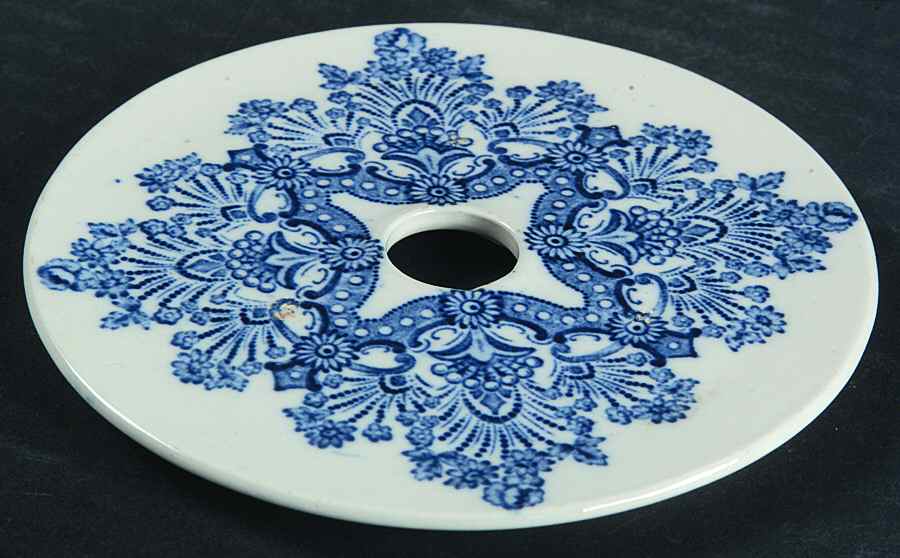 Khotan Blue Strainer for Round Butter by Wood & Sons-1