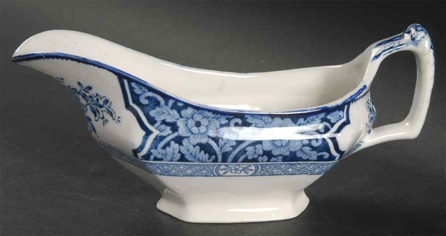 Khotan Blue Gravy Boat by Wood & Sons-1