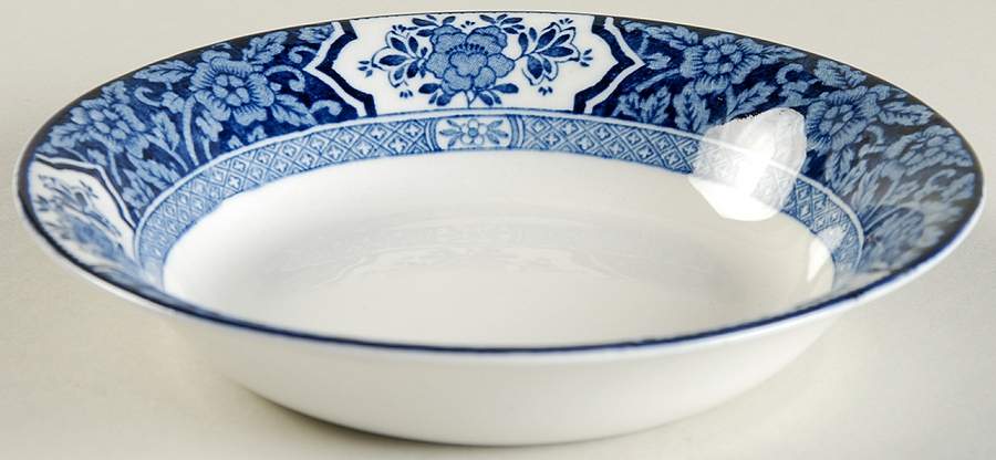 Khotan Blue Fruit/Dessert (Sauce) Bowl by Wood & Sons-1
