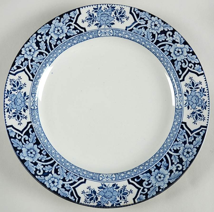 Khotan Blue Luncheon Plate by Wood & Sons-1