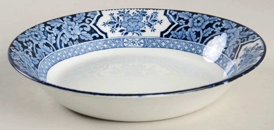 Khotan Blue Coupe Soup Bowl by Wood & Sons-1
