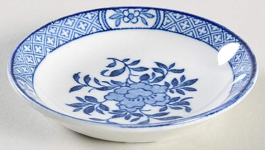 Khotan Blue Butter Pat by Wood & Sons-1