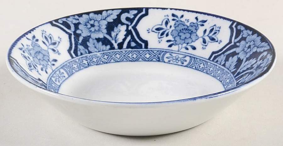 Khotan Blue Fruit/Dessert (Sauce) Bowl by Wood & Sons-1