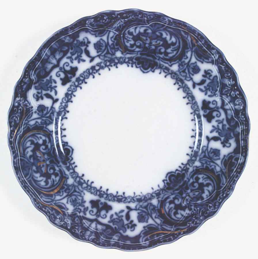 Lakewood (Flow Blue) Dinner Plate by Wood & Sons-1