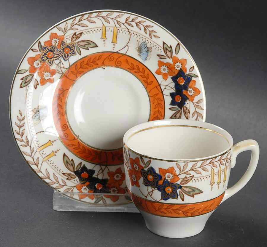 Lucerne Flat Demitasse Cup & Saucer Set by Wood & Sons-1
