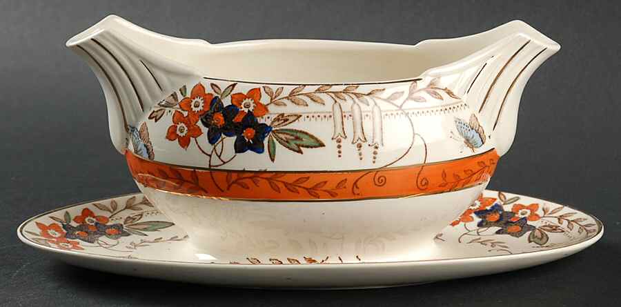Lucerne Gravy Boat with Attached Underplate by Wood & Sons-1