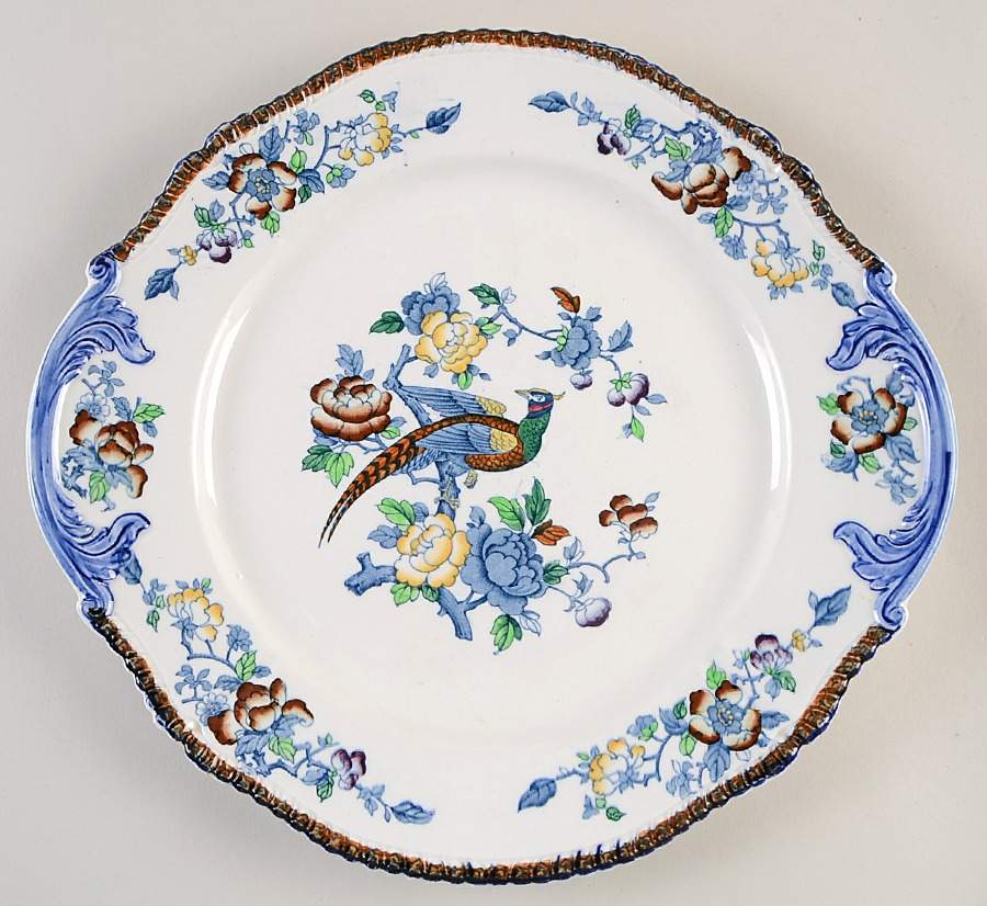 Mayfair Blue Multicolor (Scallop) Underplate for Tureen by Wood & Sons-1